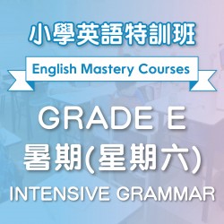 小學英語特訓班(暑期) Intensive Grammar (Grade E) 第一期 (星期六)  - 太子