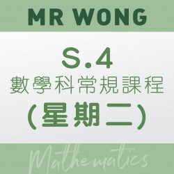 Mr. Wong S.4 數學科常規課程 (星期二) – 太子