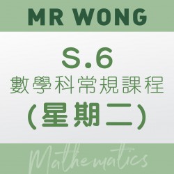 Mr. Wong S.6 數學科常規課程 (星期二) 第二期 – 太子